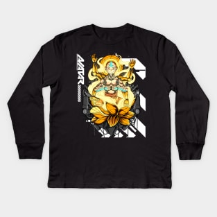 Monk Of Element Kids Long Sleeve T-Shirt